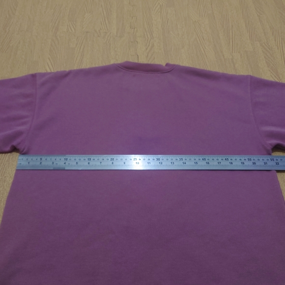 Vintage 80s Sweatshirt Jumper Women's Small Pink Embroidered Cottagecore Floral - Picture 10 of 12